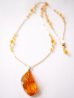 画像2: 14KGF　amber necklace (2)