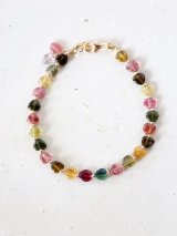 14KGF　　tourmaline　bracelet