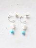 画像1: SILVER925　turquoise coral pierce (1)