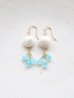 画像1: (14kgf)sea_blue_chalcedony　pearl pierce  (1)