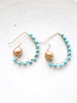 14KGF　turquoise  pearl piece