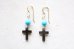 画像2: 14KGF　 cross　Sleeping beautyturquoisepierce  (2)