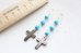 画像2: 14KGF　 cross　Sleeping beautyturquoisepierce  (2)