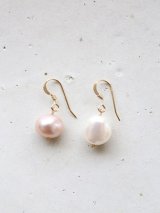 14KGF white＆pinkpearl　pierce