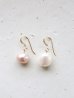 画像1: 14KGF white＆pinkpearl　pierce (1)