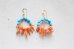 画像2: 14KGF　Sleeping beautyturquoise coral  pierce (2)