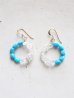 画像1: 14KGF　Sleeping beautyturquoise Wpoint　quartz pierce (1)