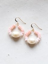 14KGF pinkopal pearl pierce