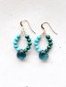 画像1: 14KGF　turquoise malachite pierce (1)