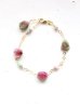 画像1: 14KGF　tourmaline  bracelet (1)