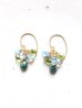 画像1: 14KGF　emerald  peridot　labradorite appetite　 pierce (1)