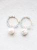 画像1: 14KGF aquamarine pearl　pierce (1)