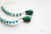 画像2: 14KGF turquoise malachite pierce (2)