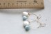 画像2: (14kgf) larimar　pearｌ　crystal　hooppierce  (2)