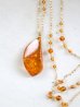 画像1: 14KGF　amber necklace (1)