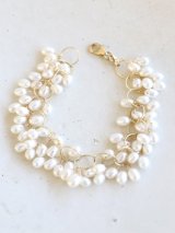 14KGF　pearl bracelet