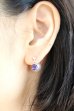 画像2: SILVER925　amethyst　pierce  (2)