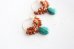 画像3: 14KGF garnet malachite　pierce  (3)