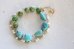 画像2: 14KGF　turquoise　pearl　bracelet (2)