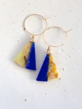 14KGF lapislazuli opal pierce 