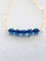 14KGF　anber sapphieblue necklace 