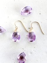 18K　pinkamethyst pierce