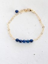 14KGF　anber sapphieblue bracelet