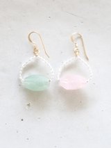 14KGF pastel color pierce 