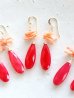 画像1: 14KGF living coral pierce (1)