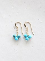 14KGF turquoise pierce