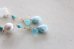 画像2: 14KGF　larimar sea_blue_turquoise pierce (2)