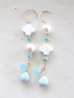 画像1: 14KGF　larimar sea_blue_turquoise pierce (1)