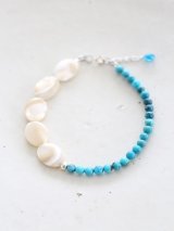 SILVER925 turquoise shell  bracelet