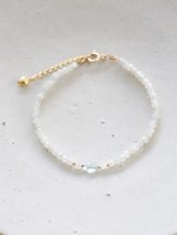 14KGF  moonstone aquamarine bracelet