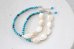 画像4: SILVER925 turquoise shell  bracelet (4)