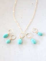 14KGF　Sleeping beautyturquoise　necklace　