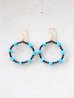 画像1: 14KGF turquoise black spinel pierce (1)