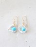 画像1: 14KGF turquoise pearl pierce (1)