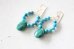 画像2: 14KGF turquoise malachite pierce (2)