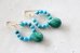 画像3: 14KGF turquoise malachite pierce (3)