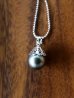 画像1: SILVER925　tahitian pearl necklace  (1)