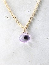 14KGF　pinkamethyst necklace 