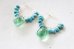 画像2: 14KGF turquoise flowlight  pierce (2)