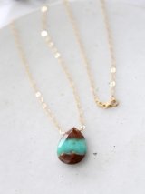 14KGF chrysoprase necklace 