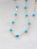 画像1: 14KGF turquoise necklace (1)