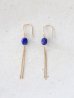 画像1: 14KGF lapis lazuli pierce  (1)