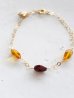 画像1: 14KGF amber bracelet (1)