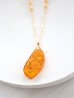 画像2: 14KGF amber necklace (2)