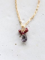 14KGF  superseven garnet necklace