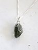 画像1: SILVER925　moldavite necklace  (1)